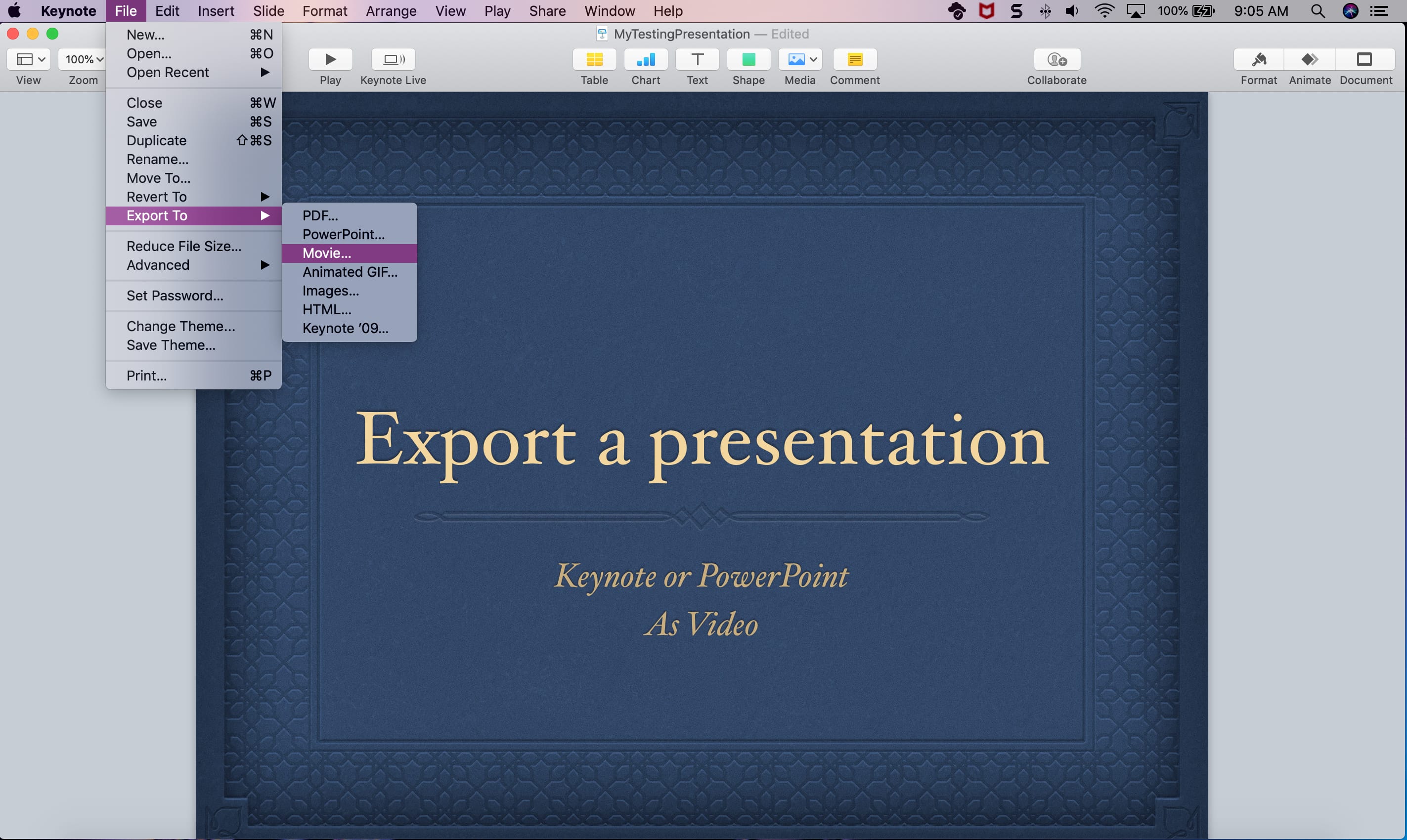 make video for mac powerpnt